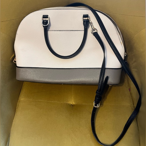 White and Gray Coach Purse - Picture 2 of 7